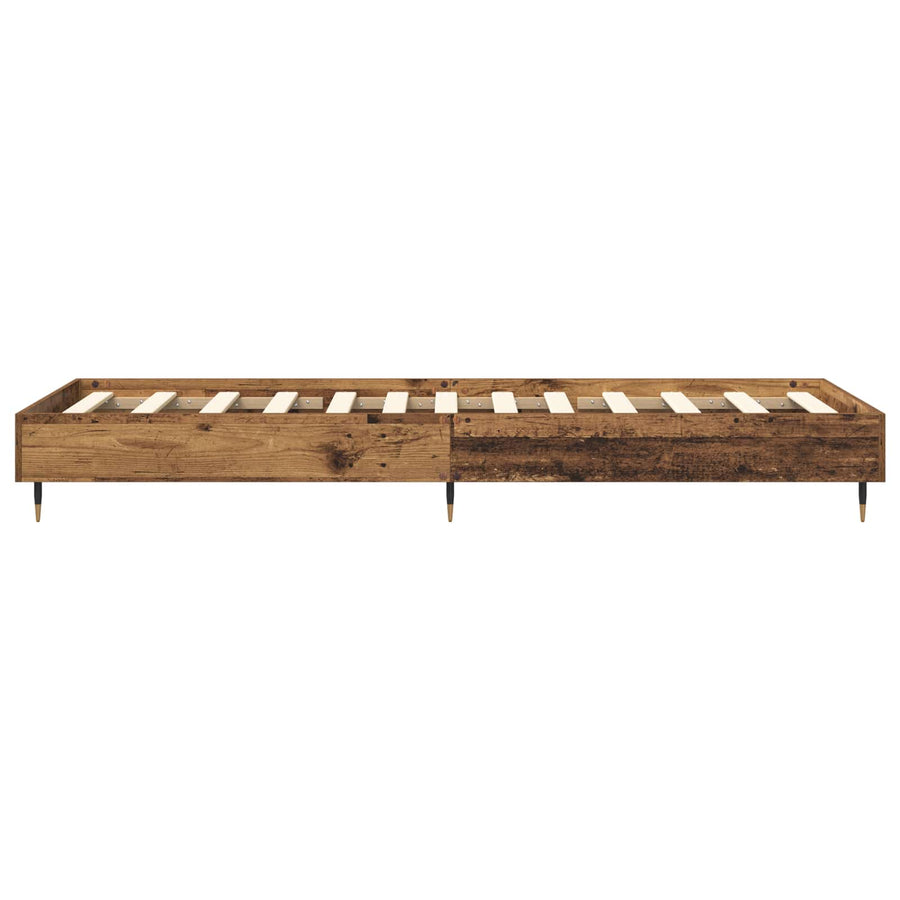 Bedframe Oud hout 80 x 200 cm Bewerkt hout