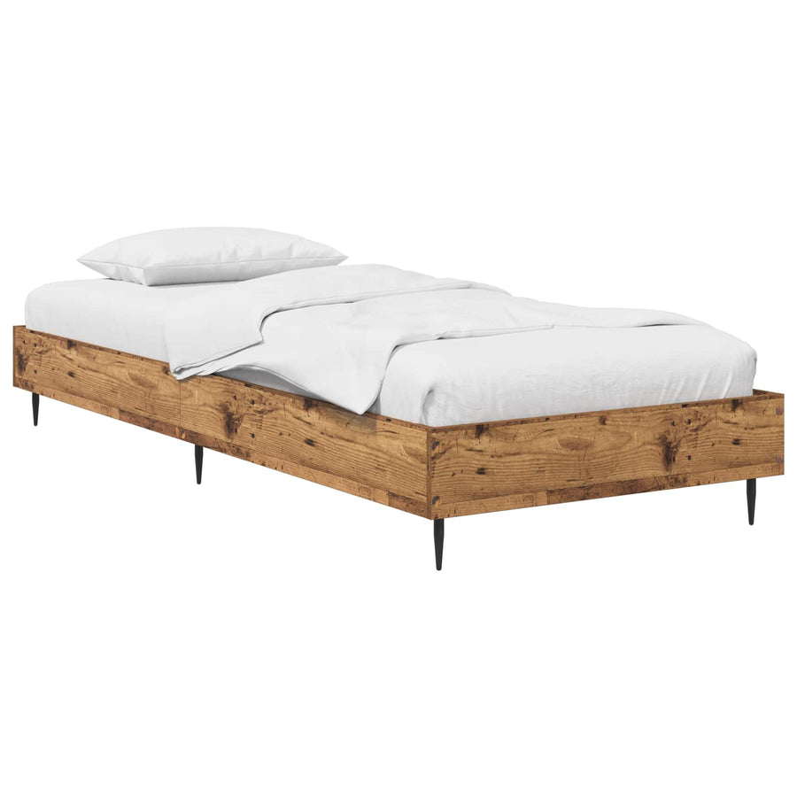 Bedframe Oud hout 80 x 200 cm Bewerkt hout