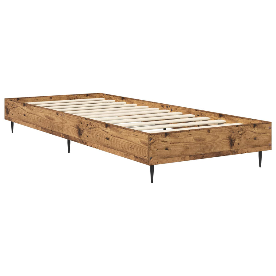 Bedframe Oud hout 80 x 200 cm Bewerkt hout