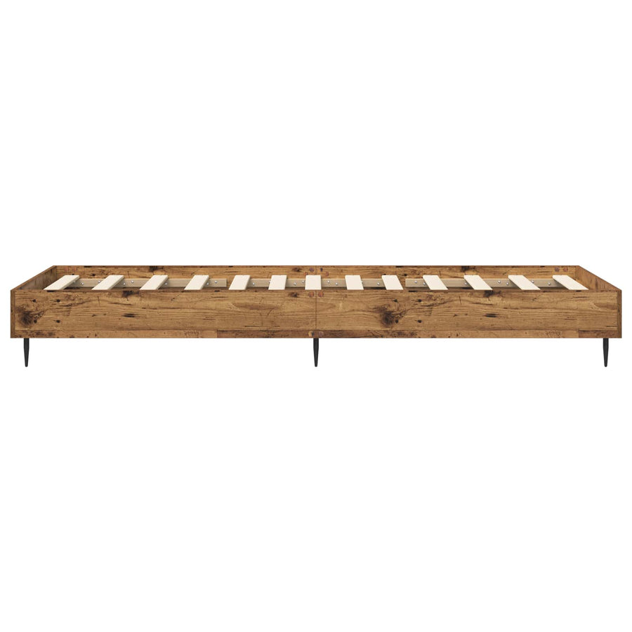 Bedframe Oud hout 80 x 200 cm Bewerkt hout