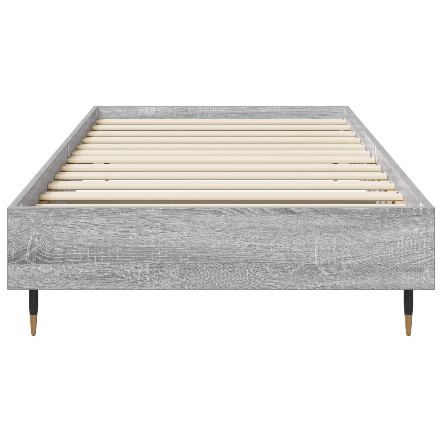 Bedframe Grijs Sonoma 80 x 200 cm Bewerkt hout