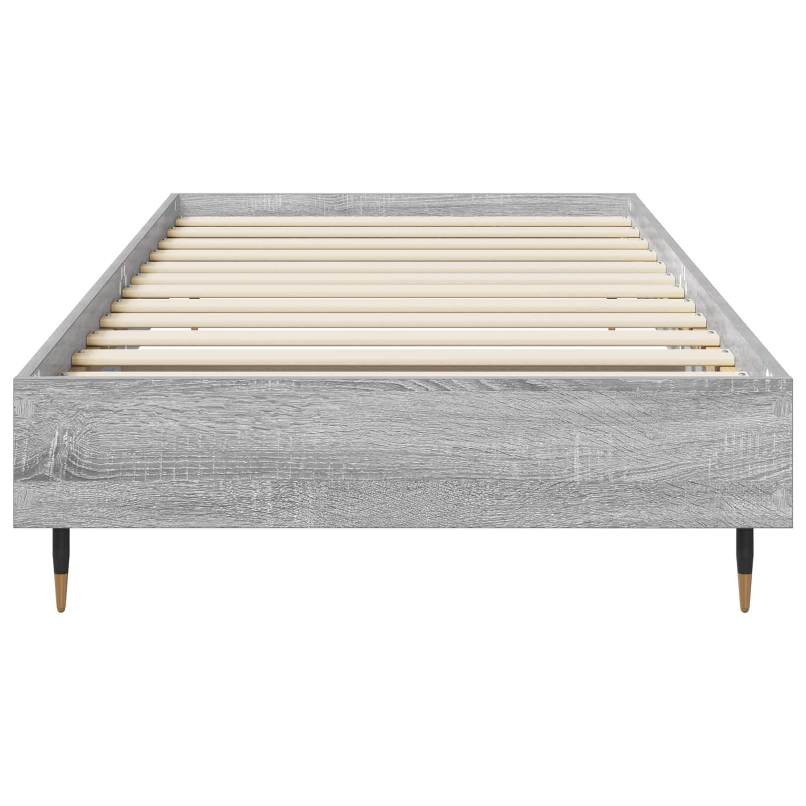 Bedframe Grijs Sonoma 80 x 200 cm Bewerkt hout