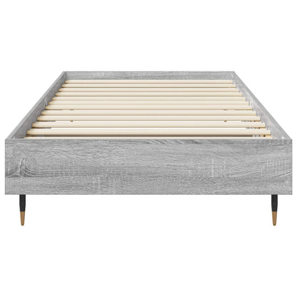 Bedframe Grijs Sonoma 80 x 200 cm Bewerkt hout
