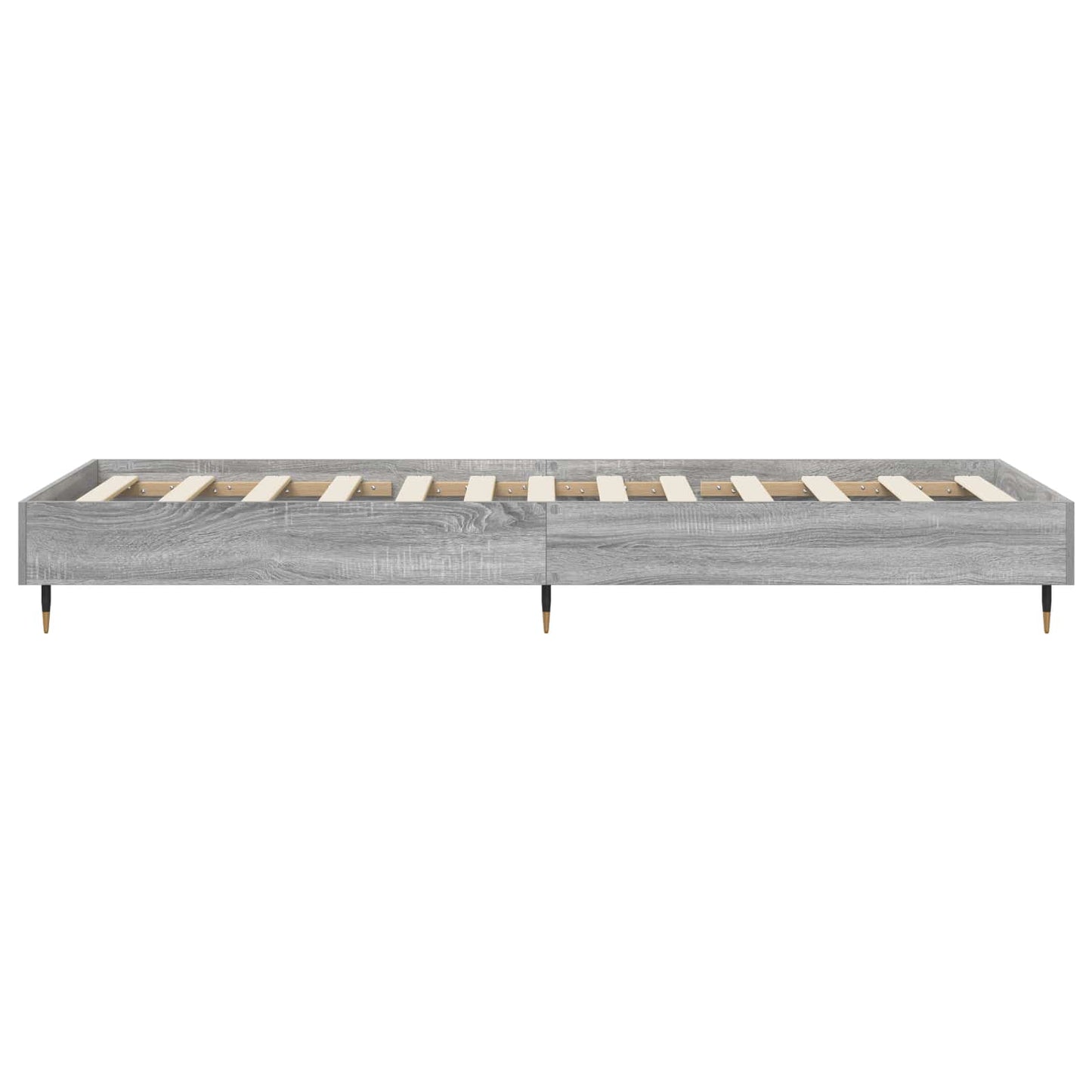 Bedframe Grijs Sonoma 80 x 200 cm Bewerkt hout