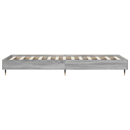 Bedframe Grijs Sonoma 80 x 200 cm Bewerkt hout