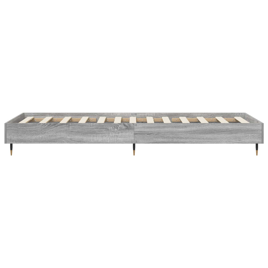 Bedframe Grijs Sonoma 80 x 200 cm Bewerkt hout