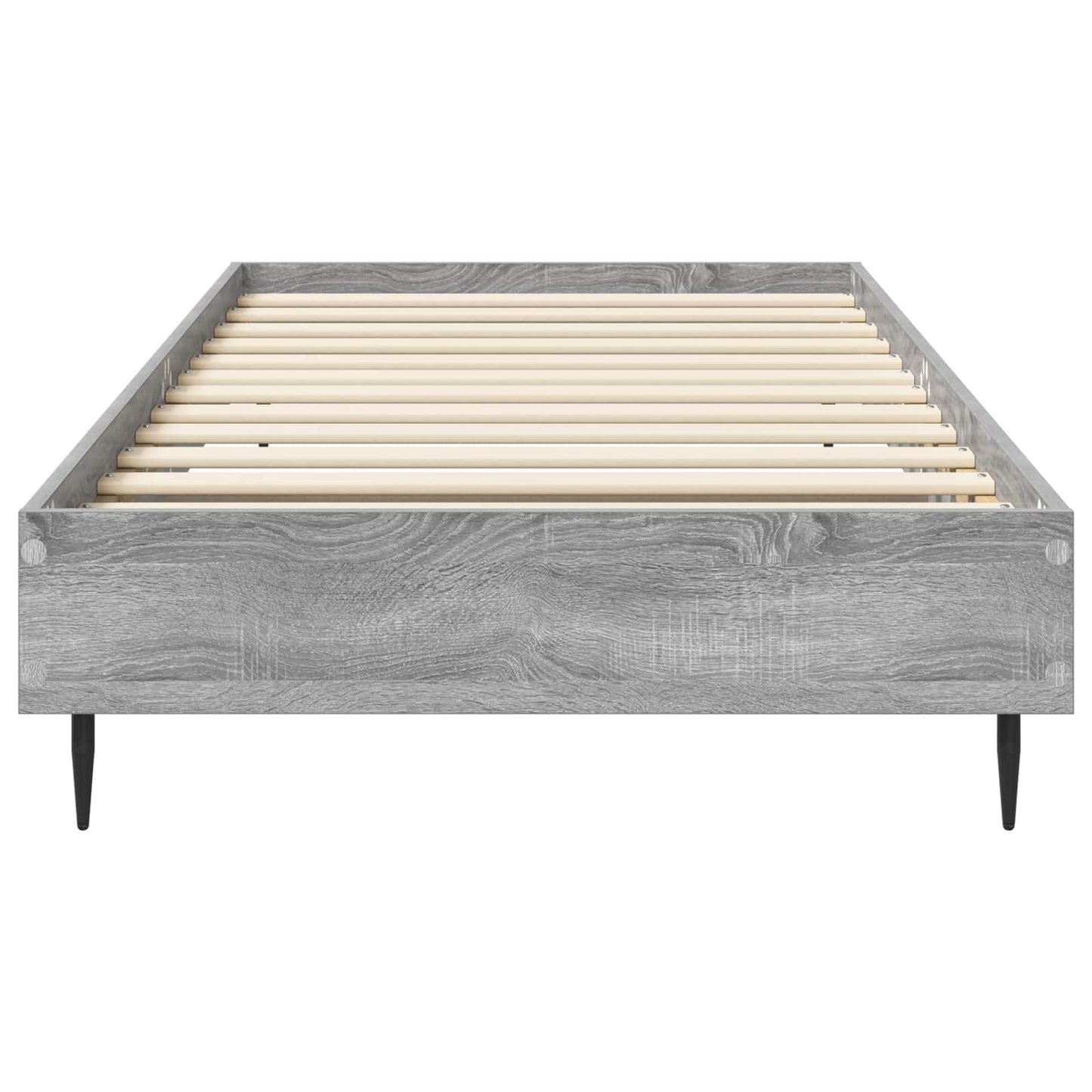 Bedframe Grijs Sonoma 80 x 200 cm Bewerkt hout