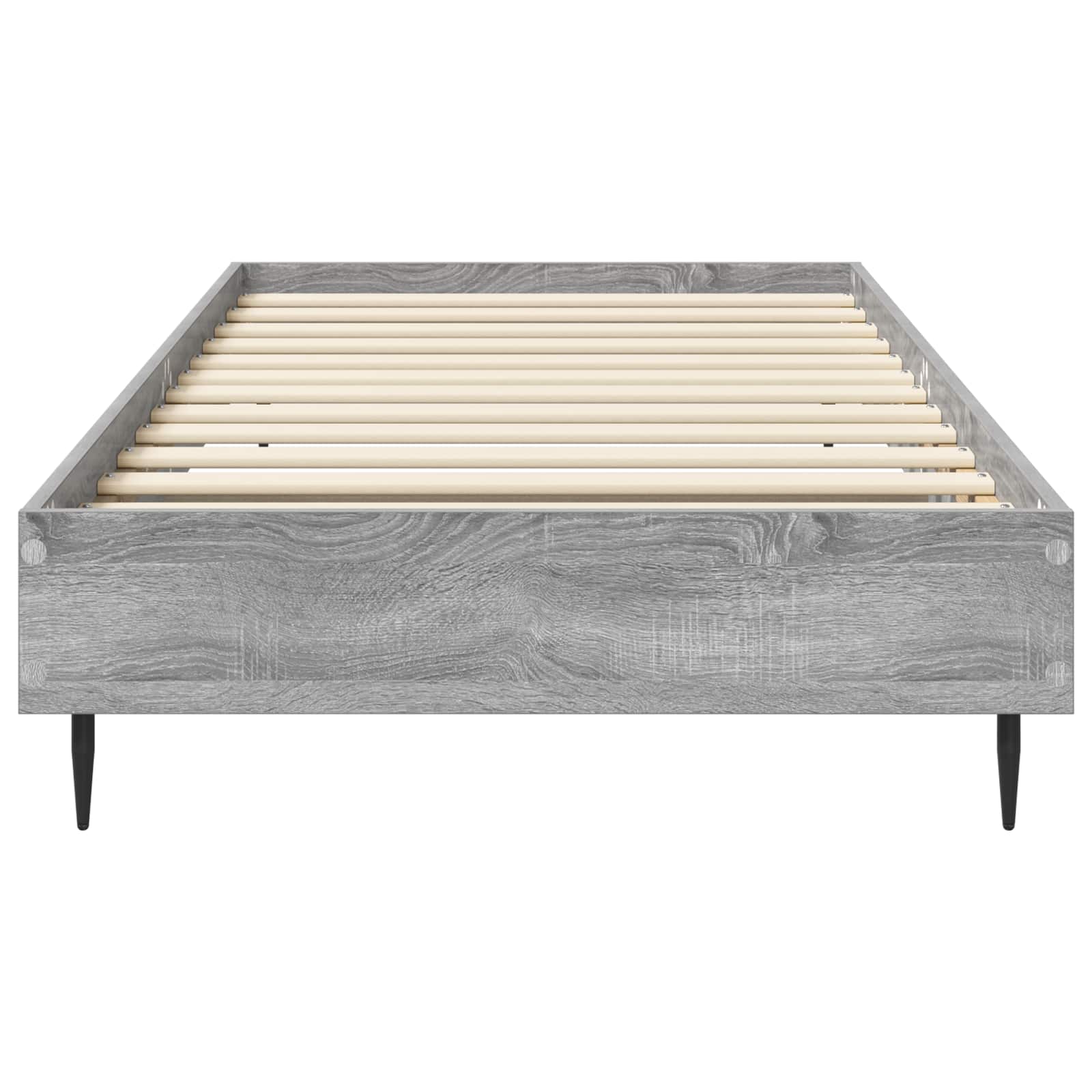 Bedframe Grijs Sonoma 80 x 200 cm Bewerkt hout
