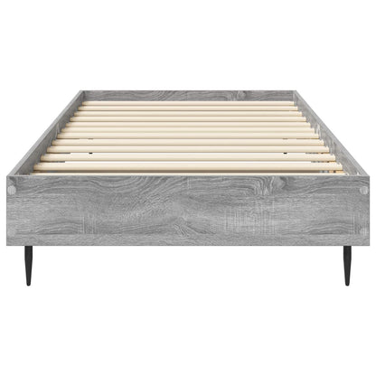Bedframe Grijs Sonoma 80 x 200 cm Bewerkt hout