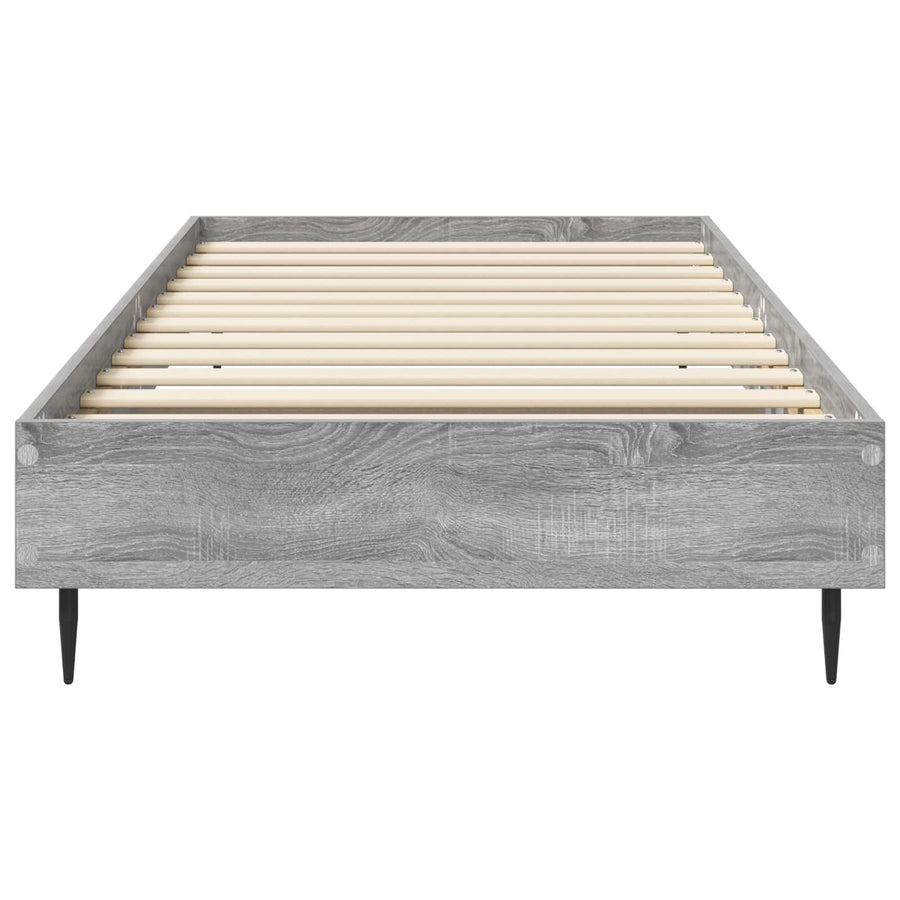 Bedframe Grijs Sonoma 80 x 200 cm Bewerkt hout