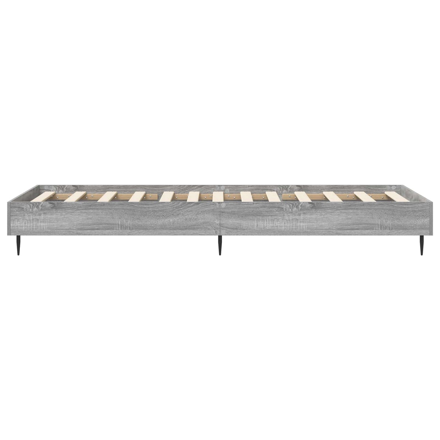 Bedframe Grijs Sonoma 80 x 200 cm Bewerkt hout