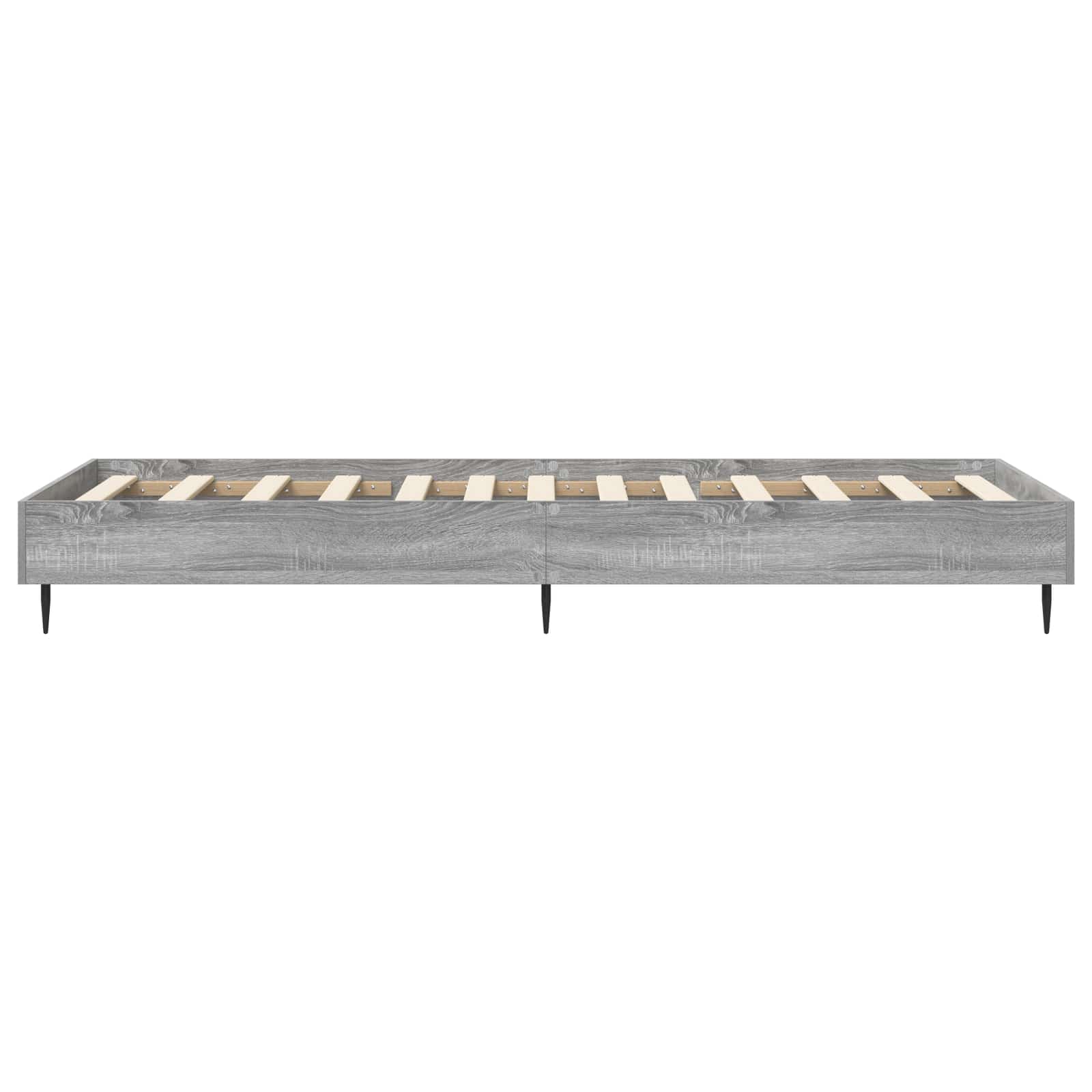 Bedframe Grijs Sonoma 80 x 200 cm Bewerkt hout
