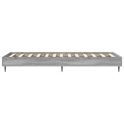 Bedframe Grijs Sonoma 80 x 200 cm Bewerkt hout