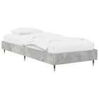 Bed Frame Concrete Grey 80 x 200 cm Engineered Wood