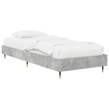 Bedframe Betongrijs 80 x 200 cm Bewerkt hout