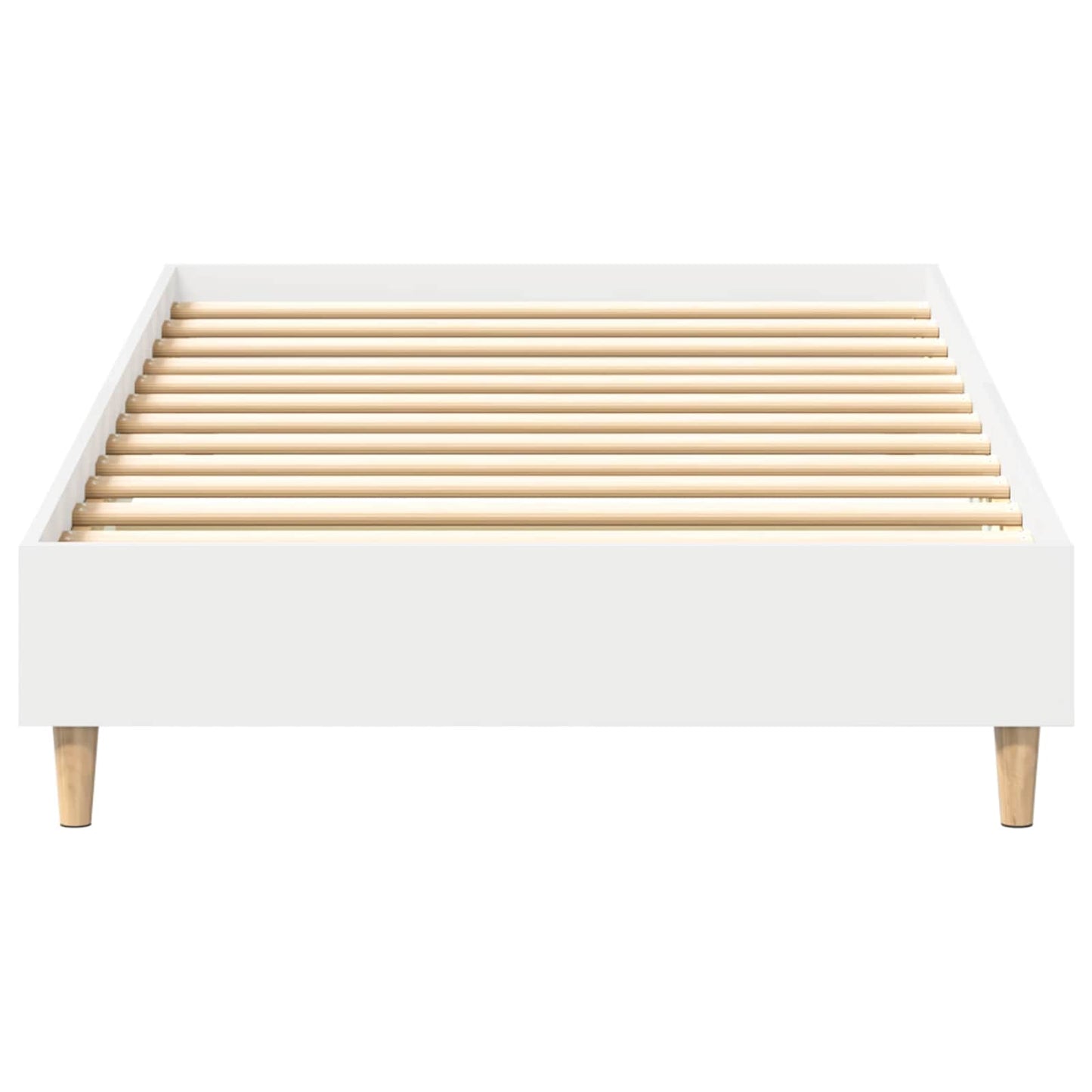 Bedframe Wit 80 x 200 cm Bewerkt hout