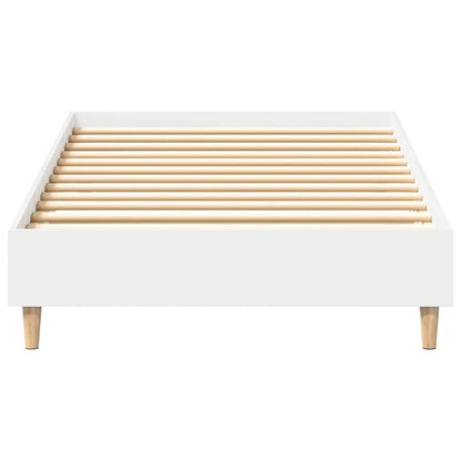 Bedframe Wit 80 x 200 cm Bewerkt hout