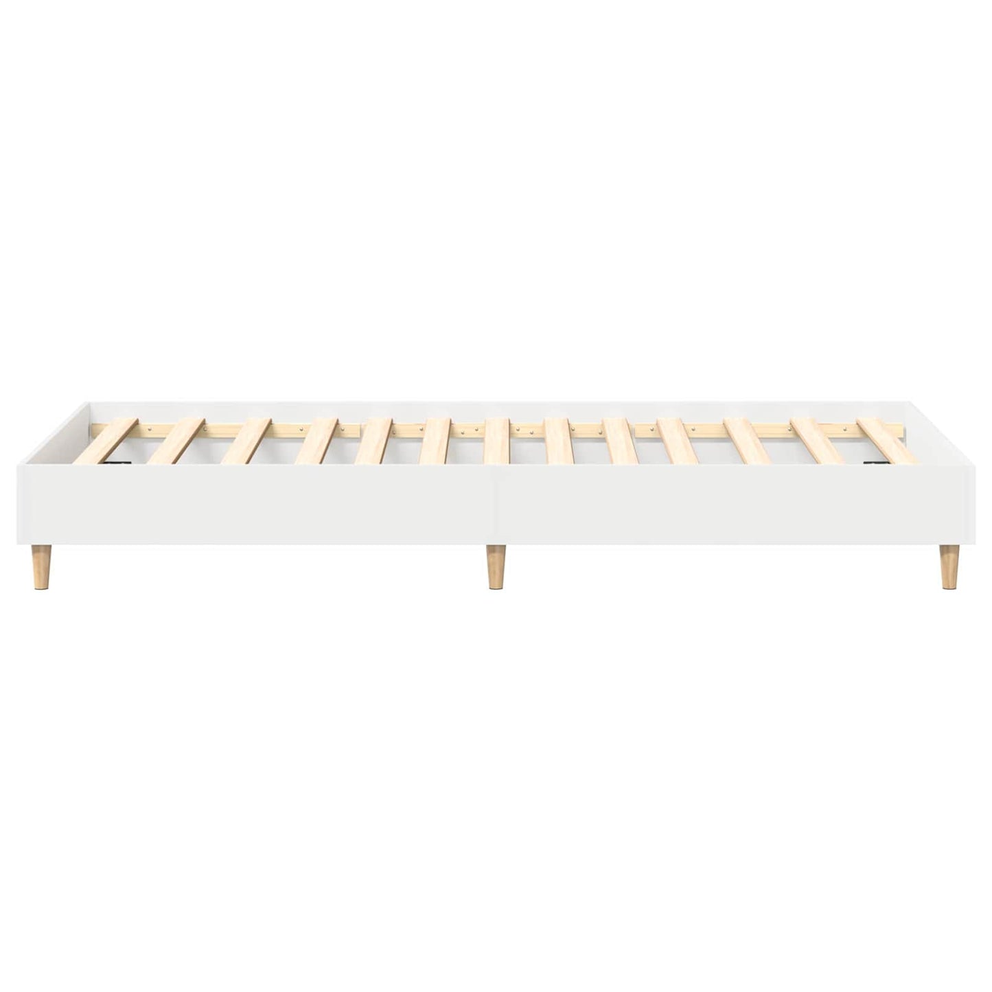 Bedframe Wit 80 x 200 cm Bewerkt hout