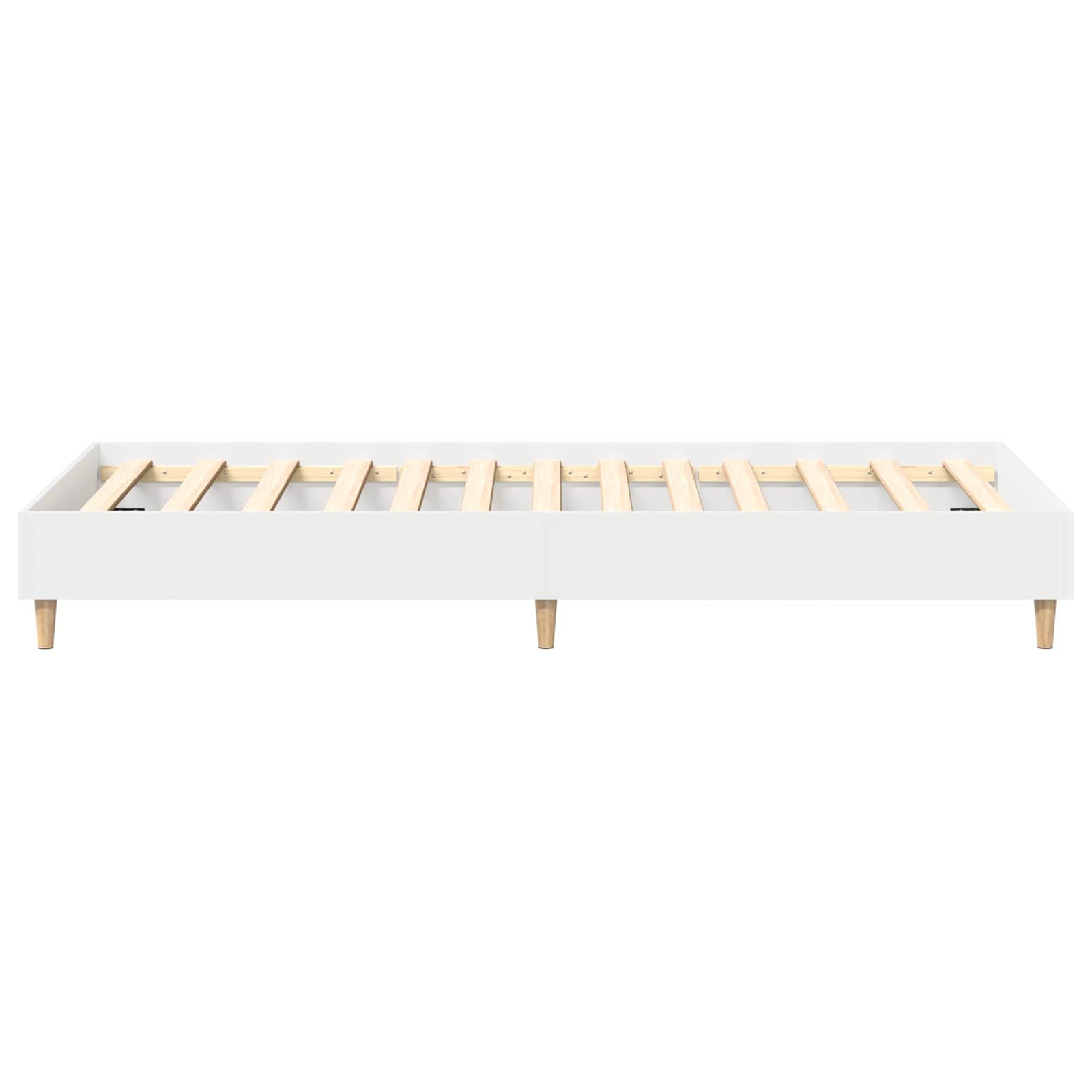 Bedframe Wit 80 x 200 cm Bewerkt hout