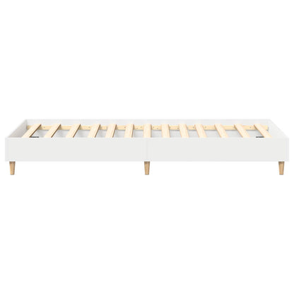 Bedframe Wit 80 x 200 cm Bewerkt hout
