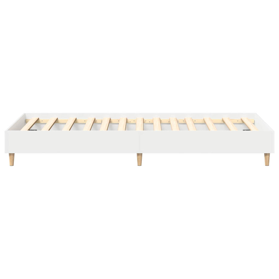 Bedframe Wit 80 x 200 cm Bewerkt hout