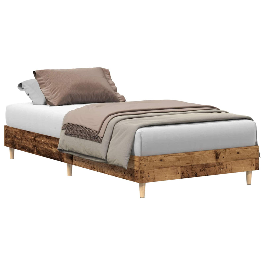 Bedframe Oud hout 80 x 200 cm Bewerkt hout