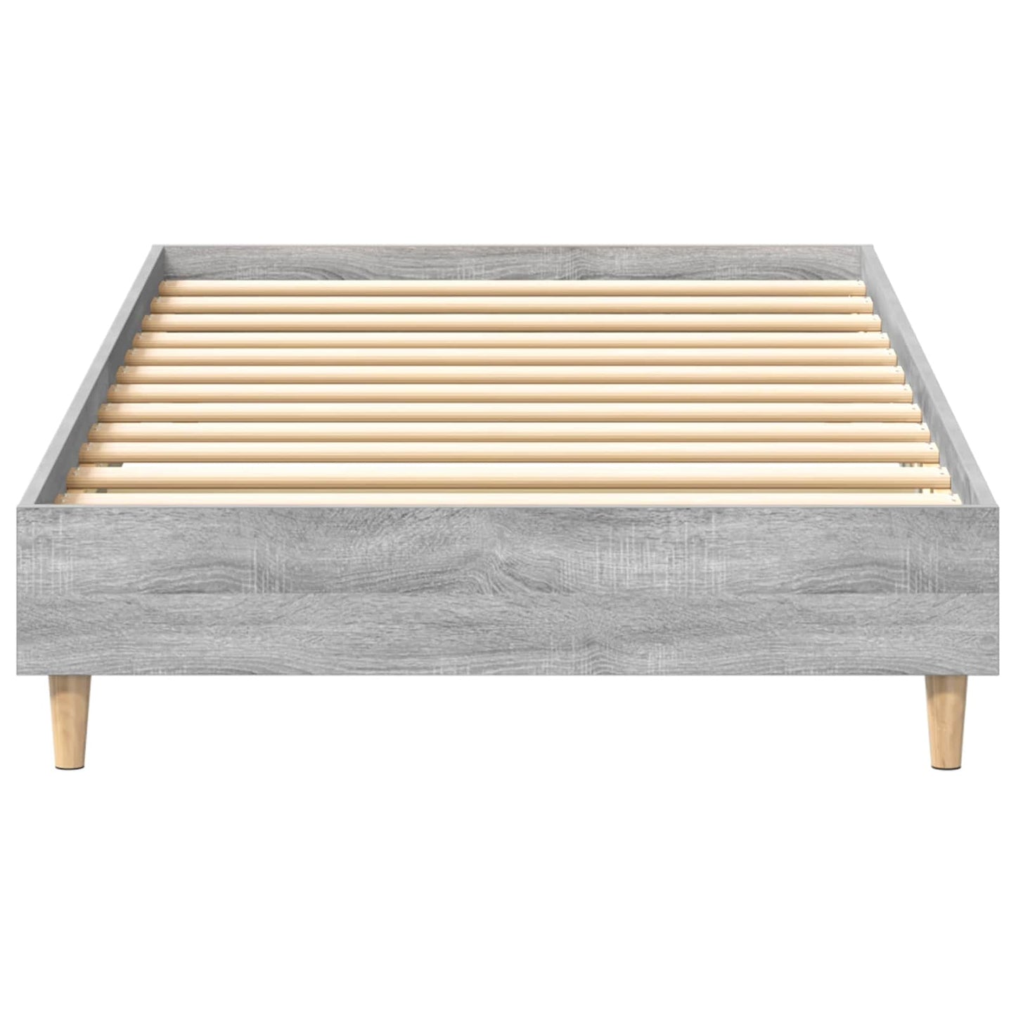 Bedframe Grijs Sonoma 80 x 200 cm Bewerkt hout