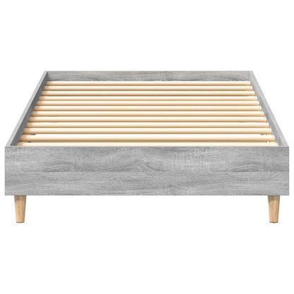 Bedframe Grijs Sonoma 80 x 200 cm Bewerkt hout