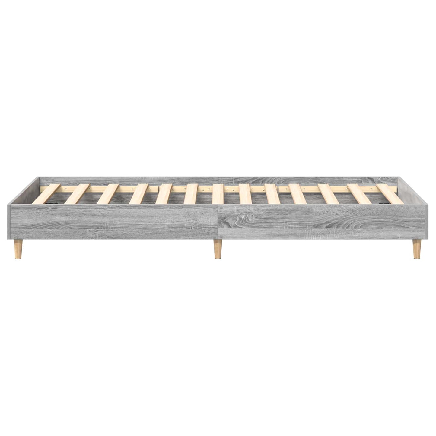 Bedframe Grijs Sonoma 80 x 200 cm Bewerkt hout