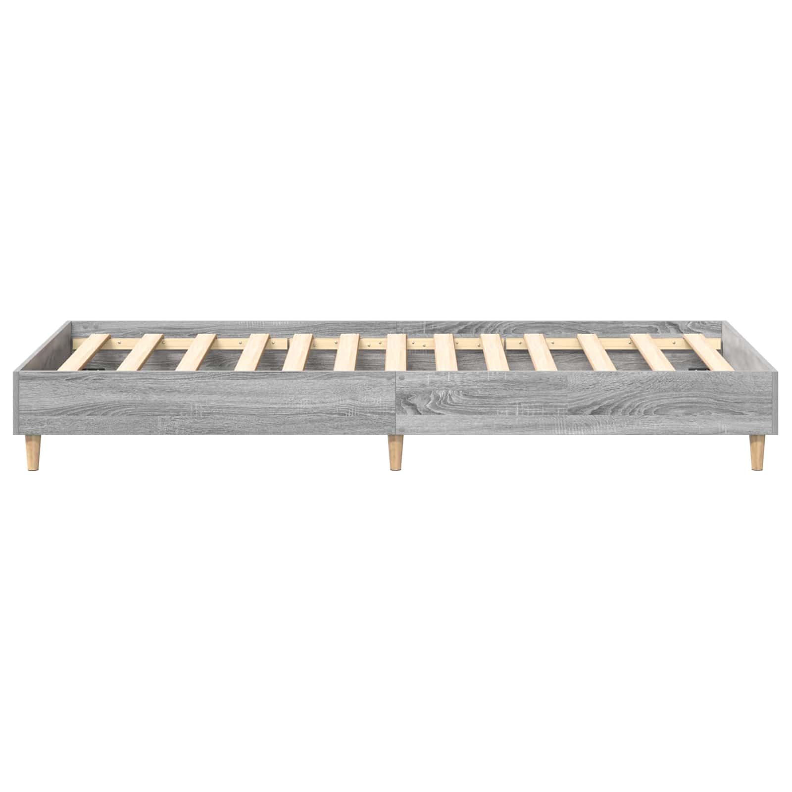 Bedframe Grijs Sonoma 80 x 200 cm Bewerkt hout