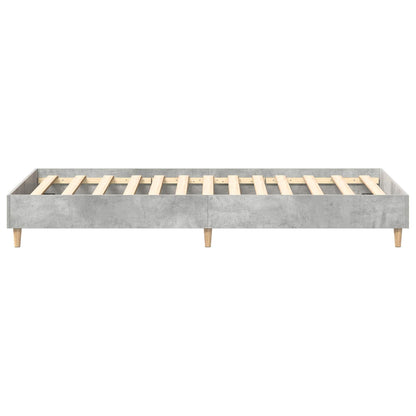 Bedframe Betongrijs 80 x 200 cm Bewerkt hout