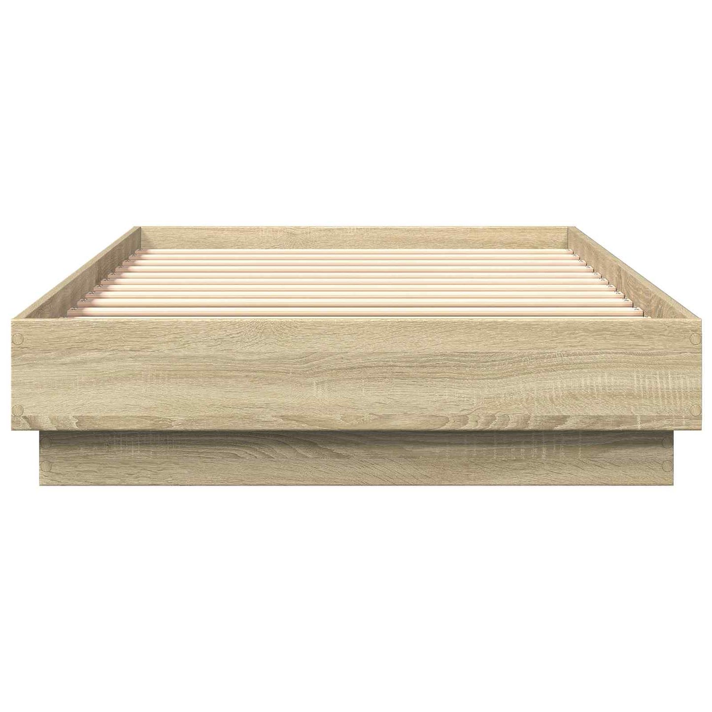 Vloerbedframe Sonoma Eiken 80 x 200 cm Bewerkt hout