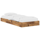 Bedframe 80x200 cm bewerkt hout oud hout