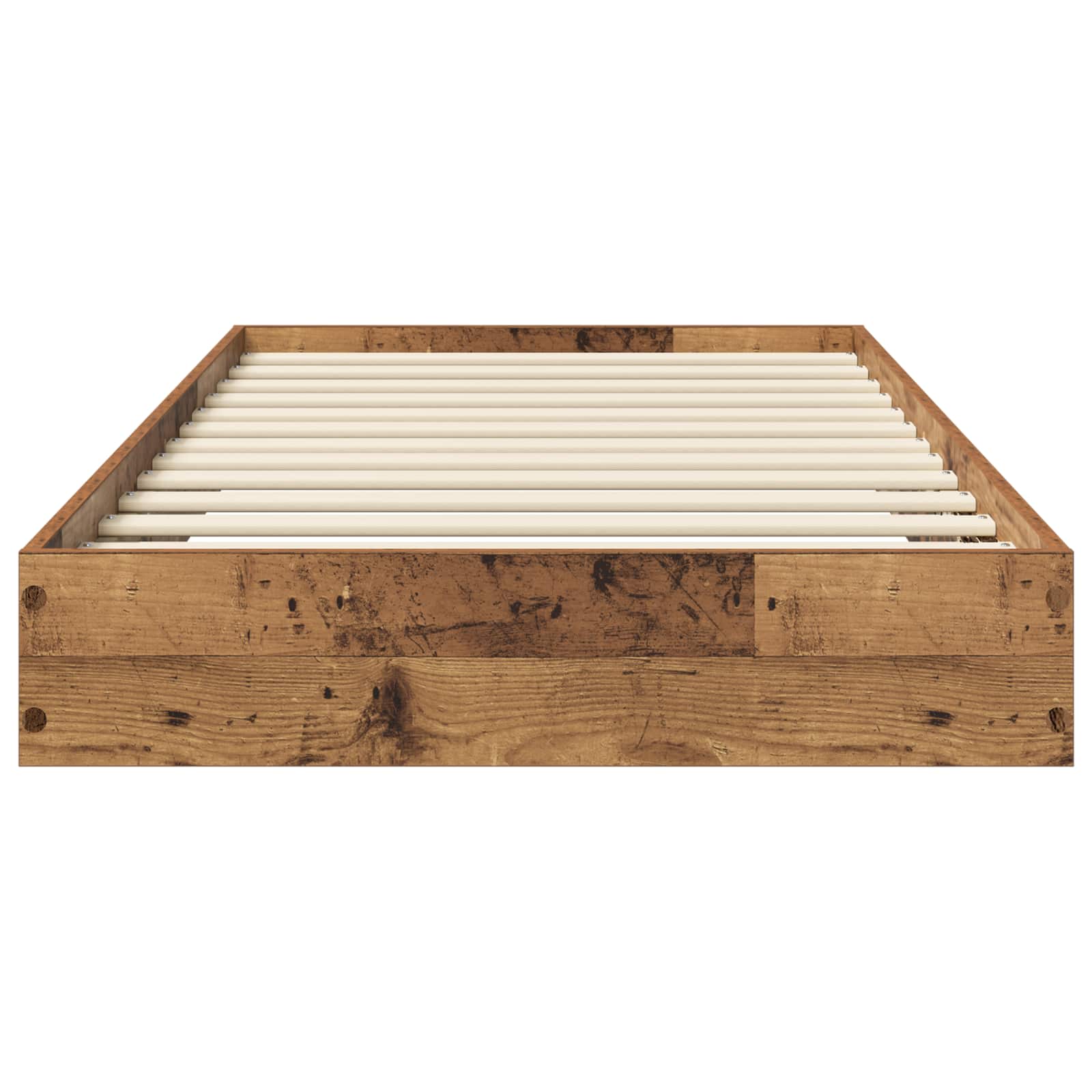 Vloerbedframe Oud hout 80 x 200 cm Bewerkt hout