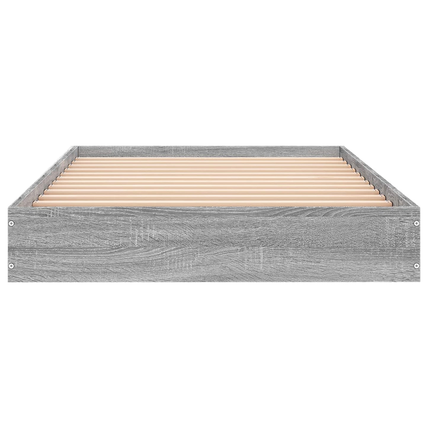 Vloerbedframe Grijs Sonoma 80 x 200 cm Bewerkt hout