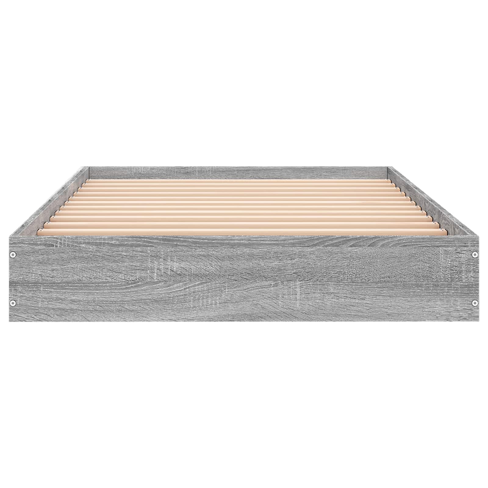 Vloerbedframe Grijs Sonoma 80 x 200 cm Bewerkt hout