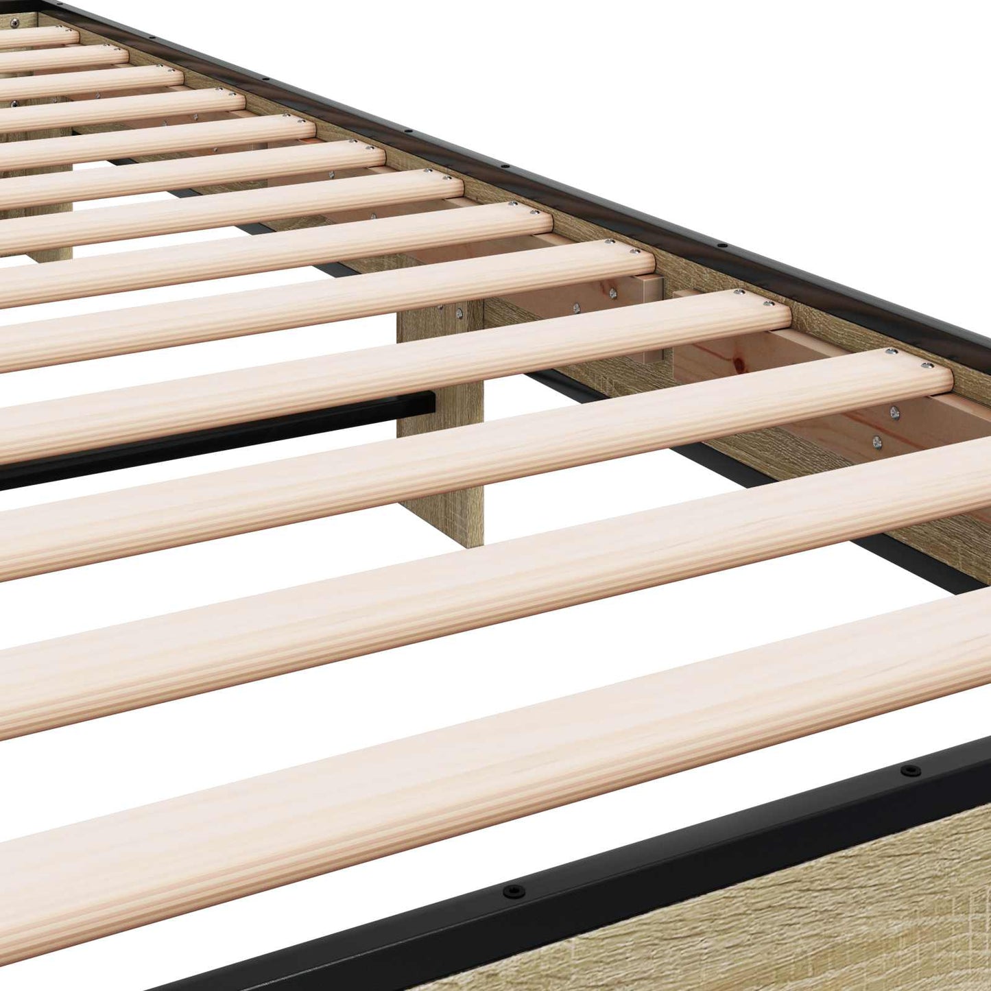 Bedframe met Hoofdeinde Sonoma Eiken 80 x 200 cm Bewerkt hout