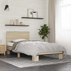 Bedframe 80x200 cm Sonoma eiken bewerkt hout