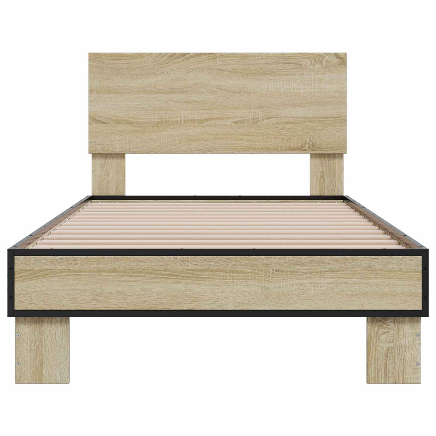 Bedframe met Hoofdeinde Sonoma Eiken 80 x 200 cm Bewerkt hout