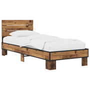 Bedframe 80x200 cm oud hout bewerkt hout