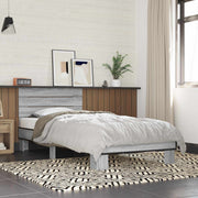 Bedframe 80x200 cm grijs Sonoma bewerkt hout
