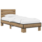 Bed Frame with Headboard Artisanal Oak 80 x 200 cm