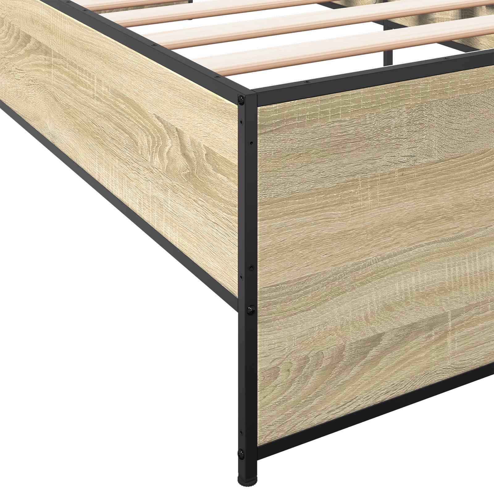 Bedframe Sonoma Eiken 80 x 200 cm Bewerkt hout