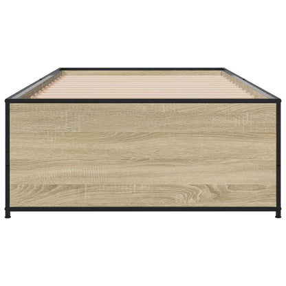 Bedframe Sonoma Eiken 80 x 200 cm Bewerkt hout