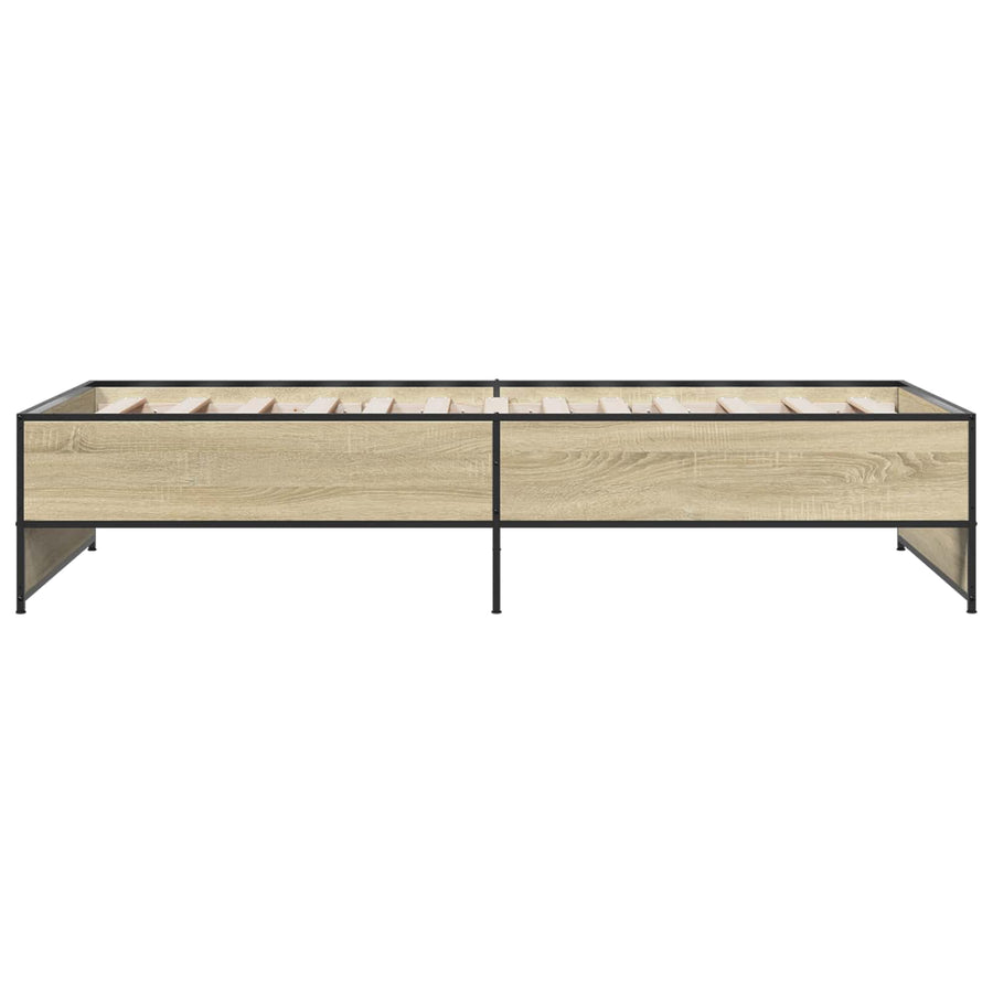 Bedframe Sonoma Eiken 80 x 200 cm Bewerkt hout
