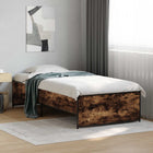 Bed Frame Smoked Oak 80 x 200 cm Engineered Wood