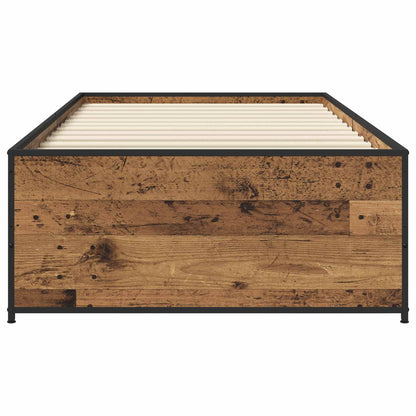 Bedframe Oud hout 80 x 200 cm Bewerkt hout
