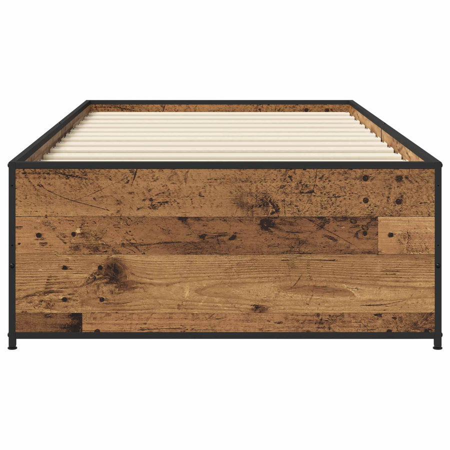 Bedframe Oud hout 80 x 200 cm Bewerkt hout
