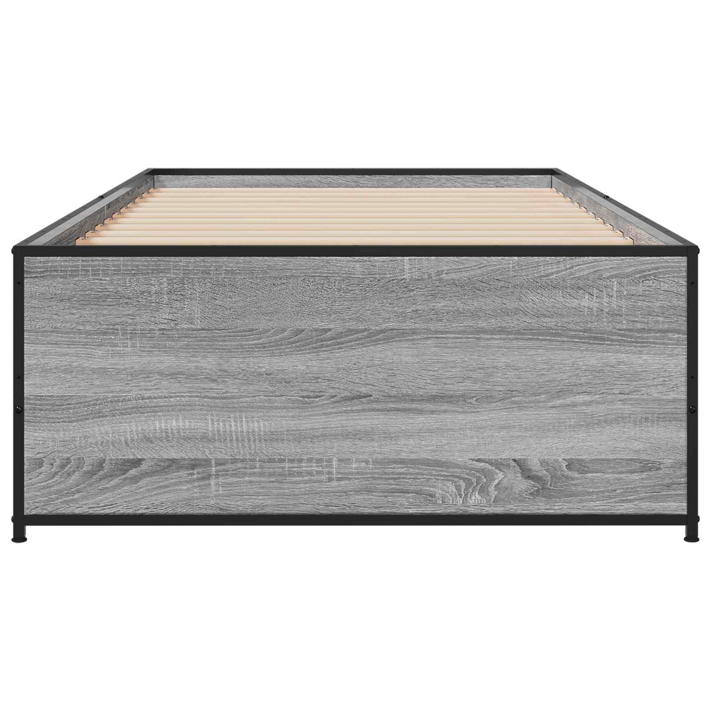 Bedframe Grijs Sonoma 80 x 200 cm Bewerkt hout