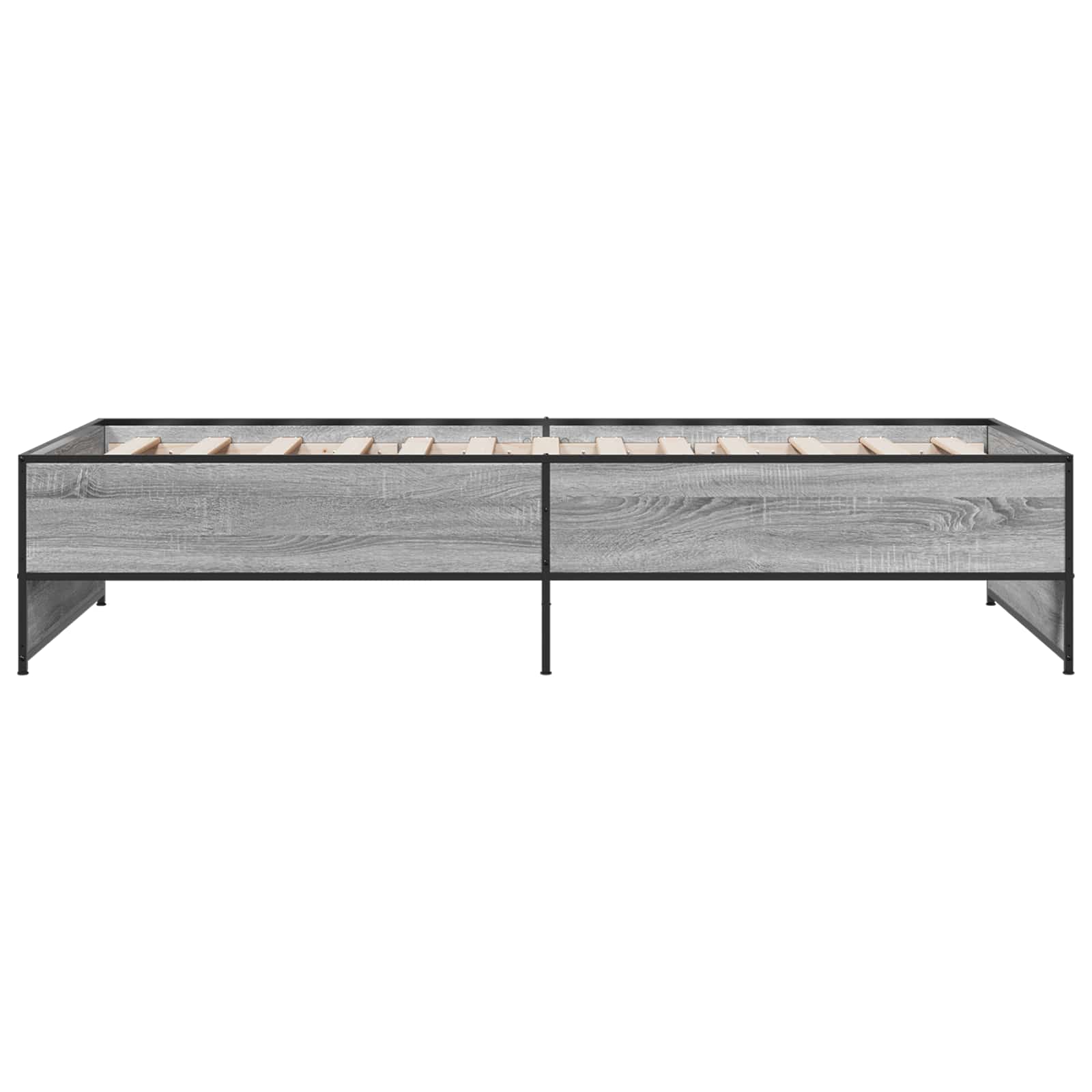Bedframe Grijs Sonoma 80 x 200 cm Bewerkt hout